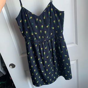 Navy Blue Pineapple Dress